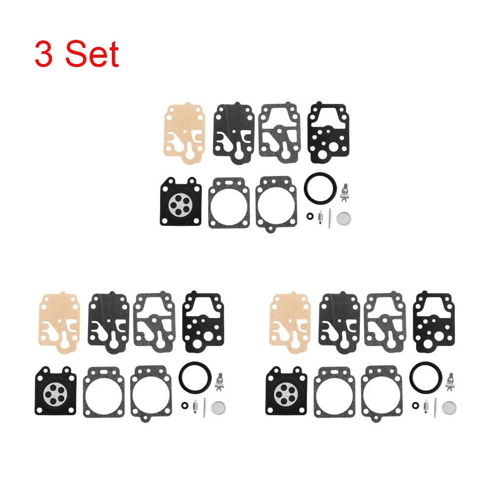 3X Carburetor Repair Kit for Honda Echo, Husqvarna (Walbro K20-WYJ, D20-WYJ, K10-WYB)