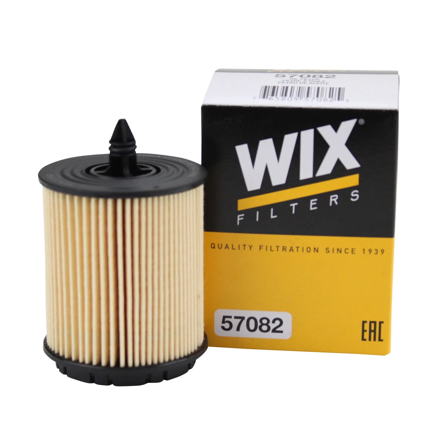 WIX Engine Oil Filter 57082 for Buick Chevy GMC Pontiac Saab Saturn (Metal Free)