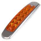 Set of 5 Amber LED Turn Signal Marker Lights for Trailer