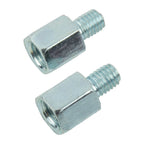 Set of 2 Mirror Adapter Threaded 10mm to 8mm Female to Male