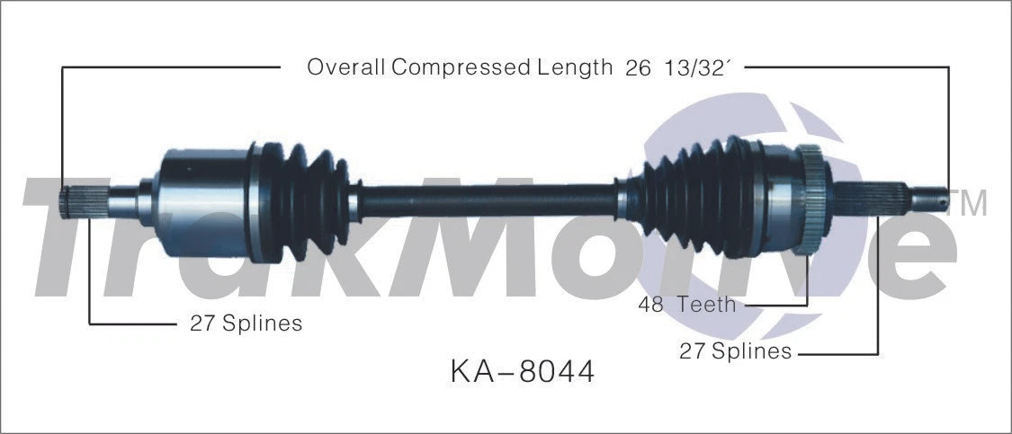 SurTrack KA-8044 CV Axle Shaft for