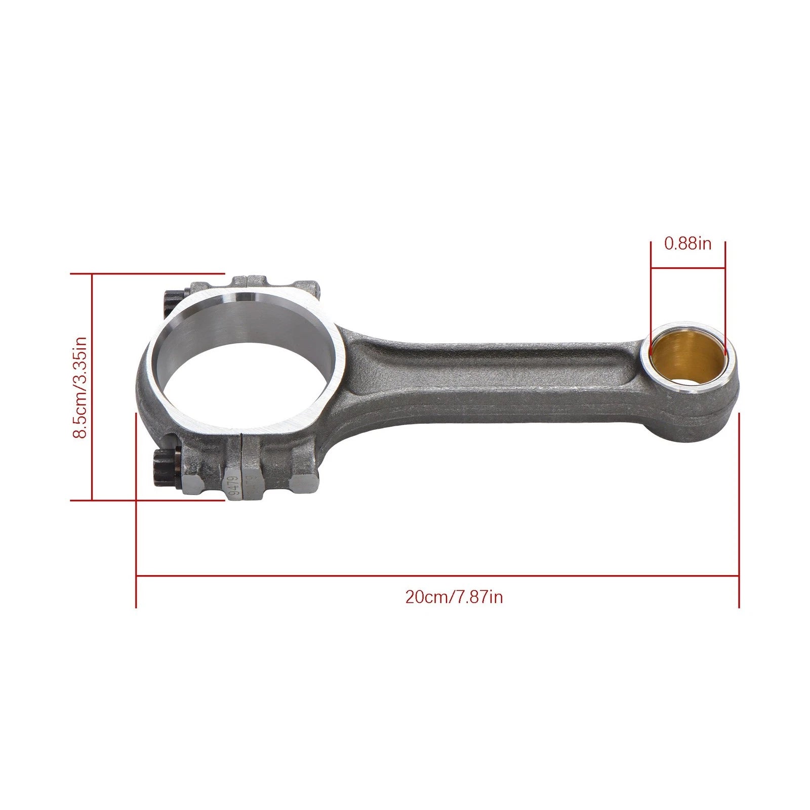 Set of 8 Forged Connecting Rods for Chevy SBC 350 (1967–2002)