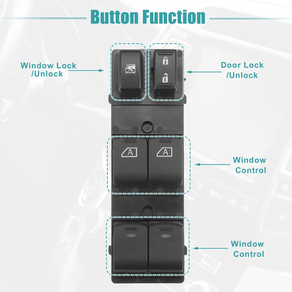 Power Window Switch Control for Nissan Maxima (2016–2023)