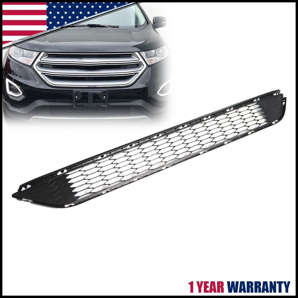 Front Bumper Lower Grille Black for Ford Edge (2015–2018)
