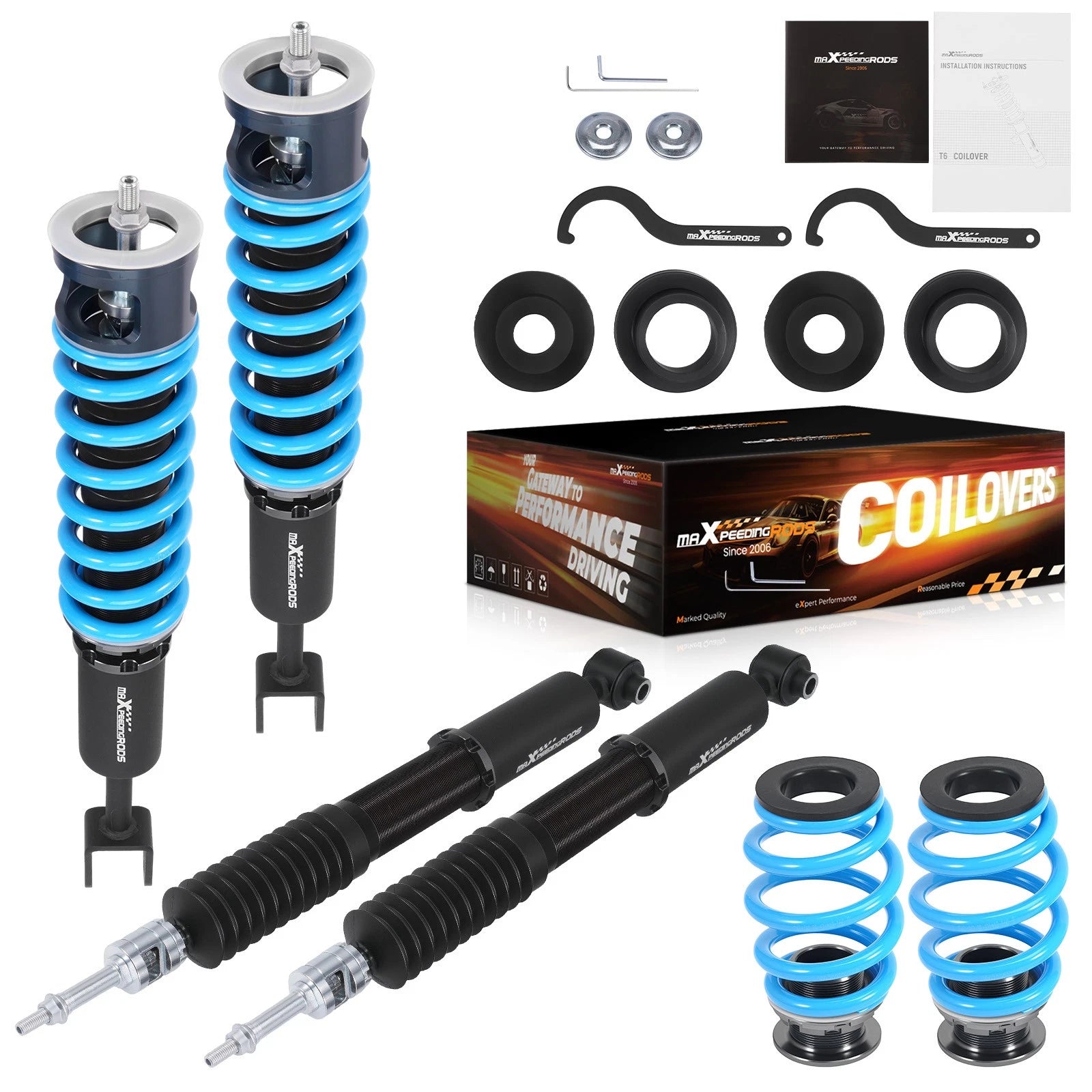 MaXpeedingrods T6 Coilover Suspension Kit for Audi S4 (2002–2008)
