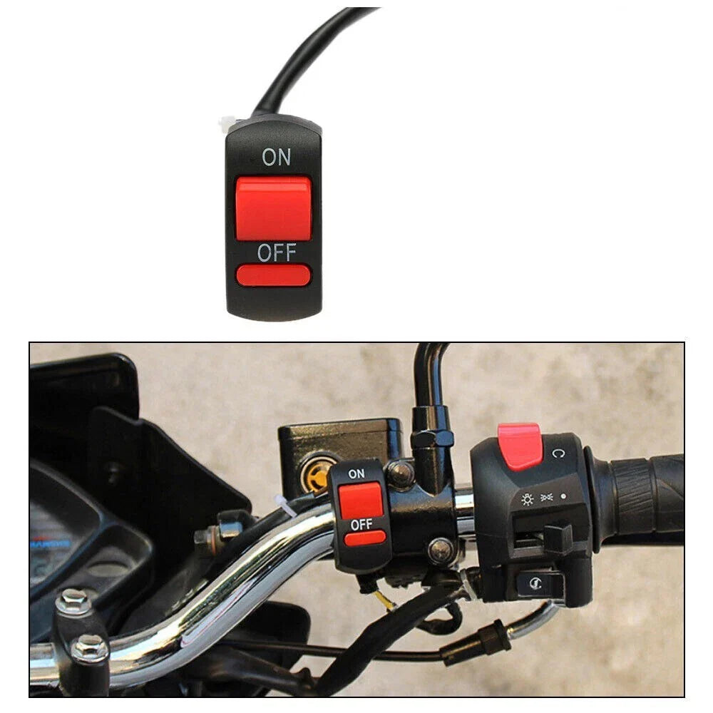 Handlebar Light Switch ON OFF Button for Universal Motorcycle ATV Bike