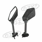 Pair Side Rear View Mirrors for Kawasaki Ninja 650R ER6F (2009–2016) Black