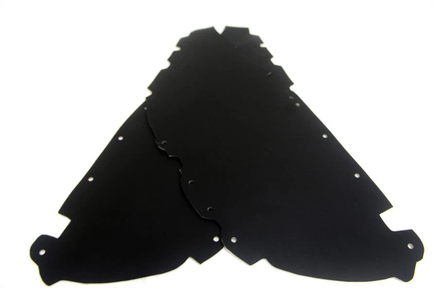 Door Panel Insert Cards for Chevrolet Camaro (2010–2015) Black Leather