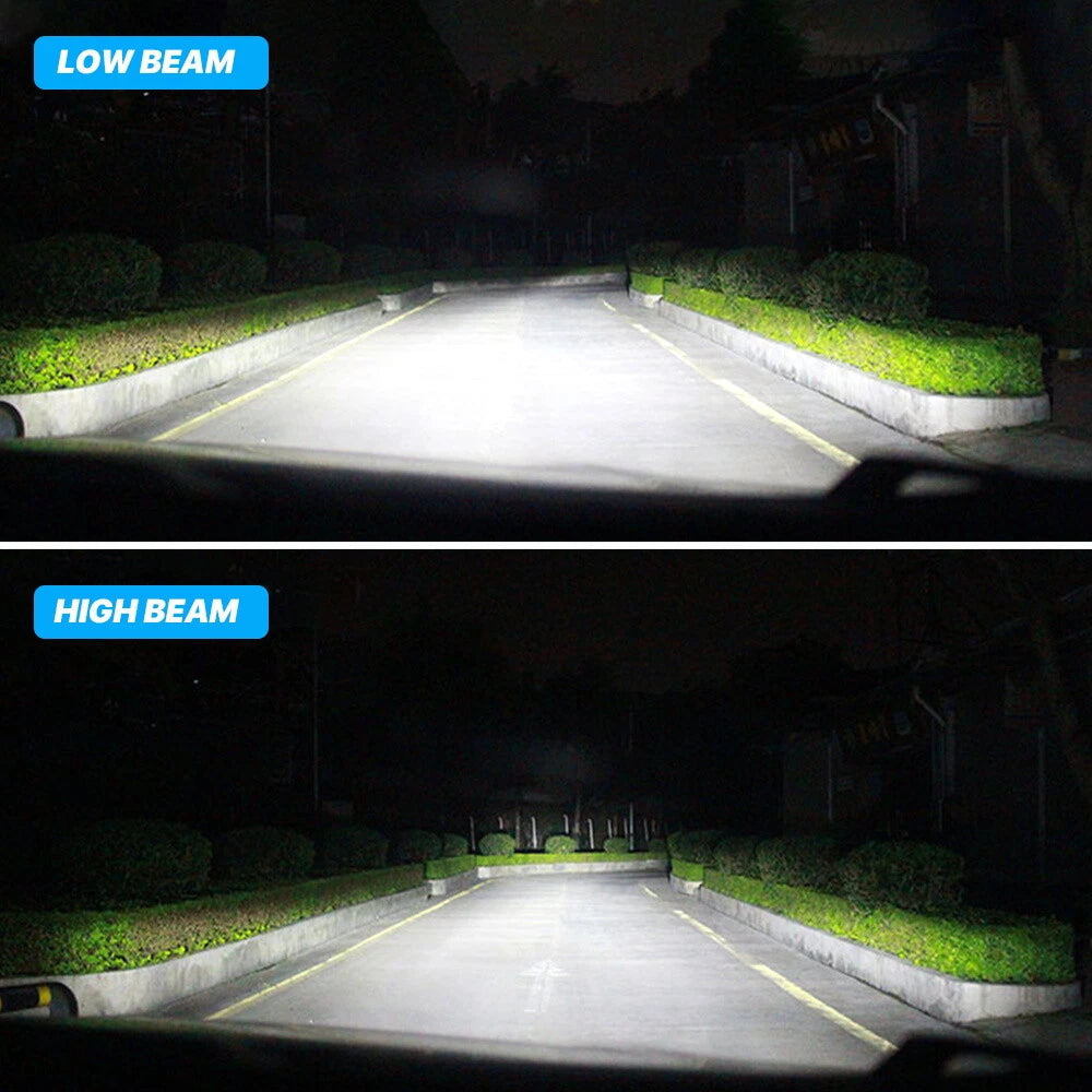 2X H13 LED Headlight Bulbs for NOVSIGHT (15000LM, 6500K, 72W)
