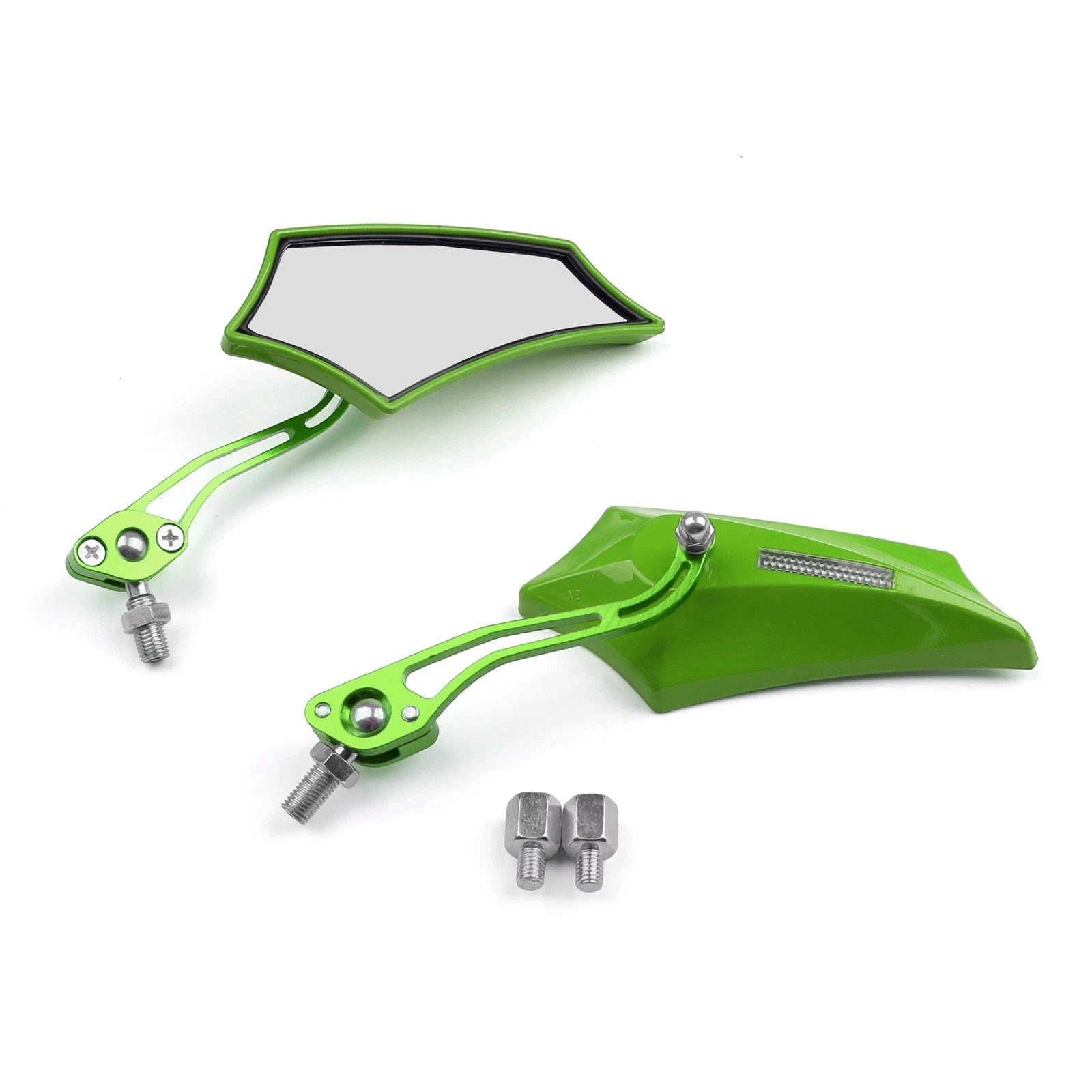 Rear View Mirrors 8mm 10mm for Motorcycle Chopper Cruiser Dirt Bike