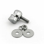 2X Chrome Skull Frame License Plate Screws for Universal Motorcycle