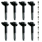Set of 8 Ignition Coils & Spark Plug Packs for Ford F-150 Mustang (2011–2020)