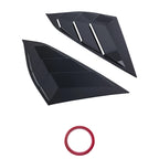 Window Quarter Louvers for Honda Accord Sedan 2018-2022 4-Door Gloss ABS