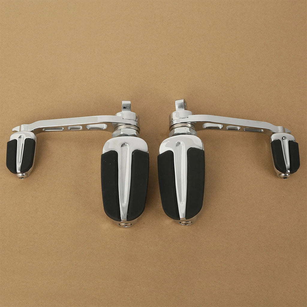 Slipstream Male Mount Foot Pegs Heel Rest for Harley Dyna FXDF FXDC (2006–2017)