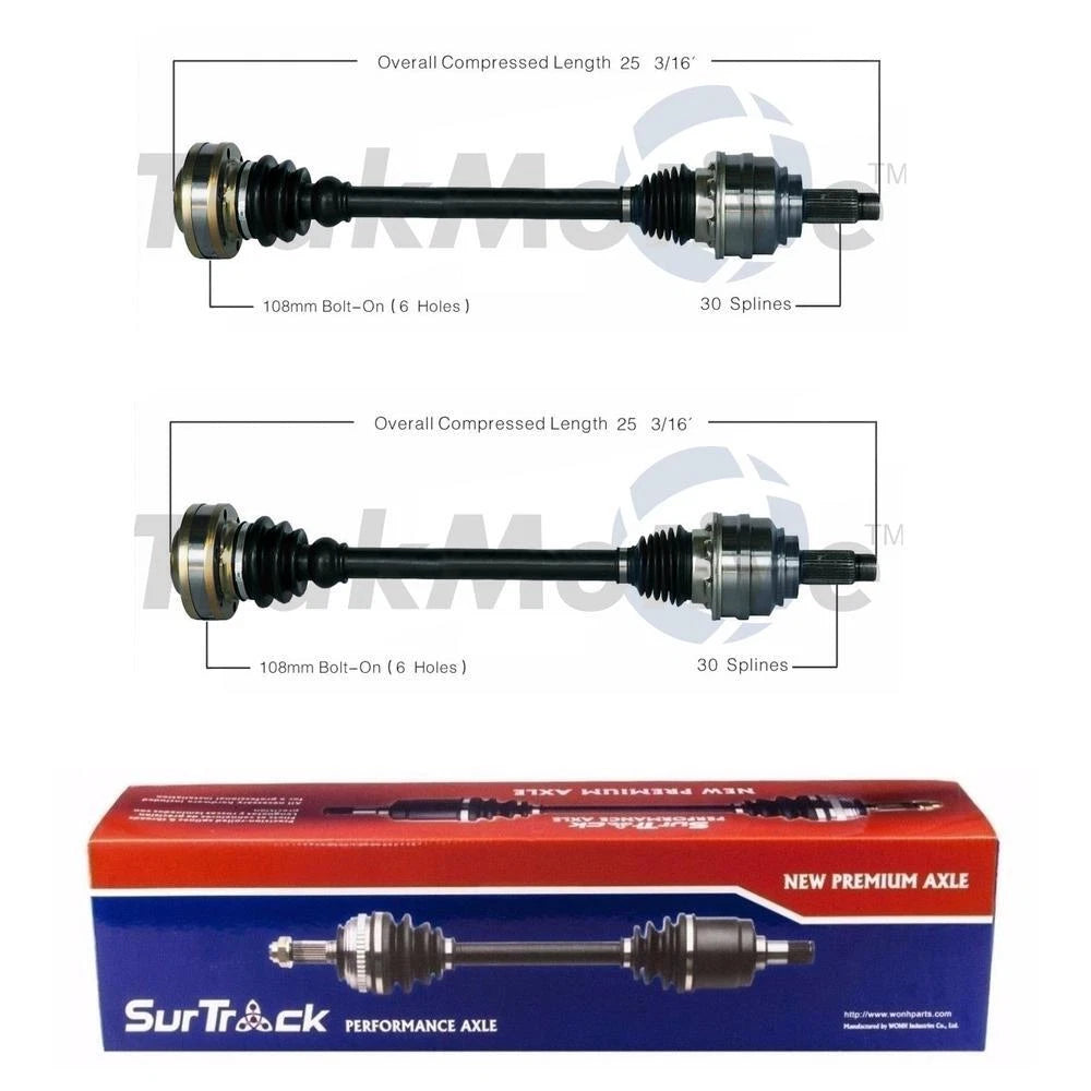 Set of 2 Rear CV Axle Shafts for BMW E53 X5 (2001–2006)