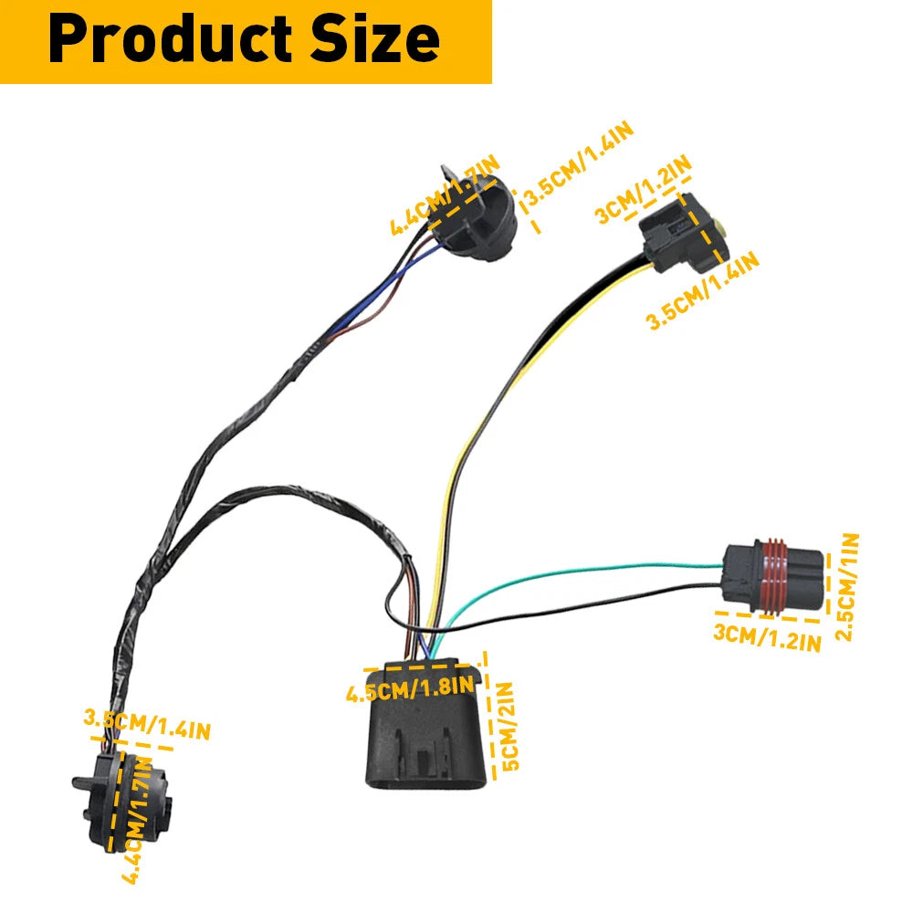 2X Headlight Wiring Harness for Chevy Silverado 1500 2500 3500 (2007–2014)