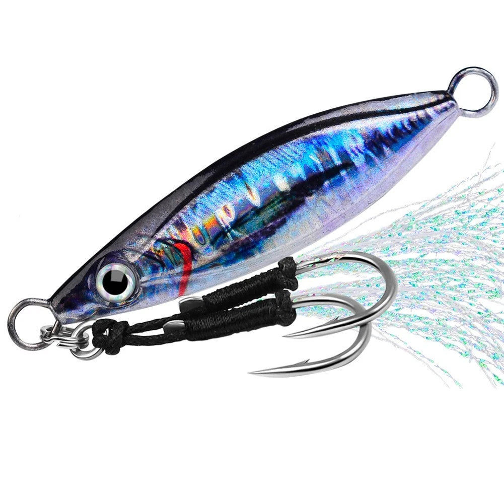 Fast Sinking Metal Spoon Jig Lure for Freshwater & Saltwater Fishing