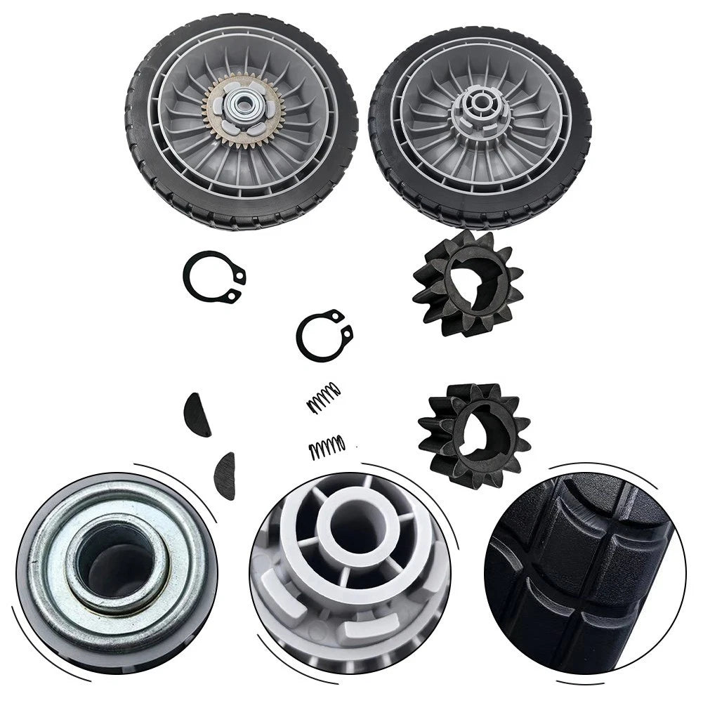 Complete Lawn Mower Wheels Kit for Honda HRR216 HRS216 HRT216 (8 Inch)