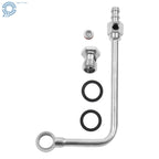 Chrome Steel Fuel Line 8126 for 3/8" Barbed Inlet