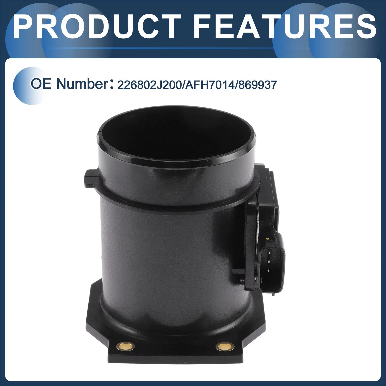 Mass Air Flow Sensor Assembly 22680-2J200 for Nissan Almera I (1996–2000)