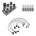 Set of 6 Denso Ignition Coil Wires & Bosch Platinum Spark Plugs for Mustang