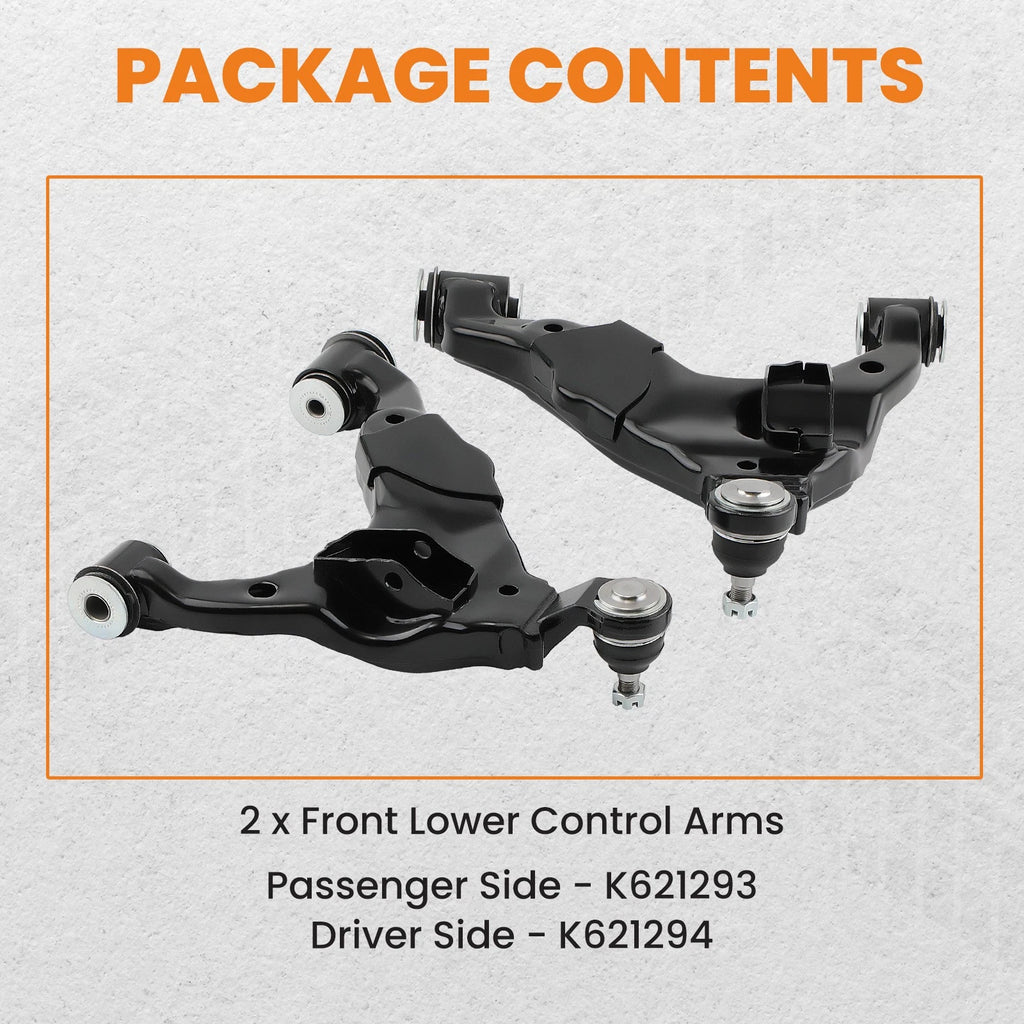 2X Front Lower Control Arms & Ball Joints for Toyota Tacoma (2005–2015)