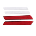 Reflector Saddle Bag Latch Cover Red for Harley Touring Road King (2014–UP)