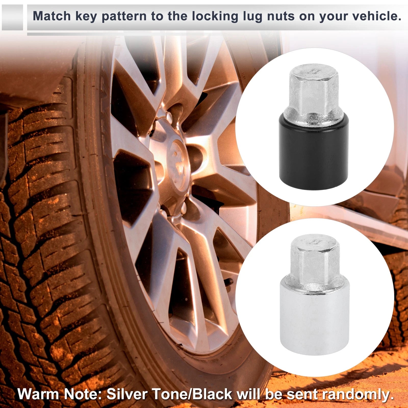 Type H Wheel Lock Lugnut Antitheft Screw Nut Removal Key Socket for Toyota 