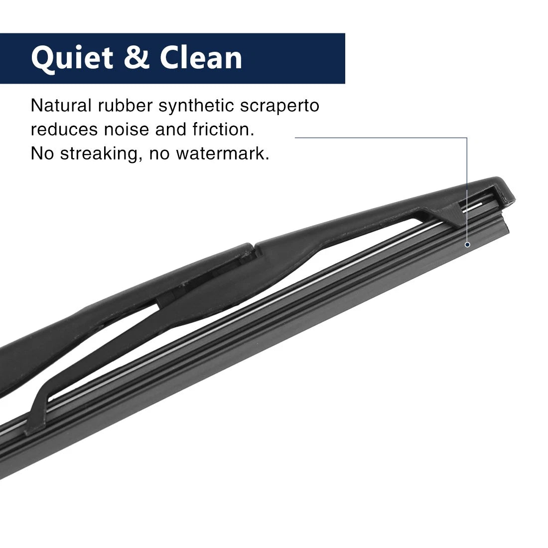 Set of 2 Rear Windshield Wiper Blade Arms 265mm for Dodge Nitro (2007–2009)