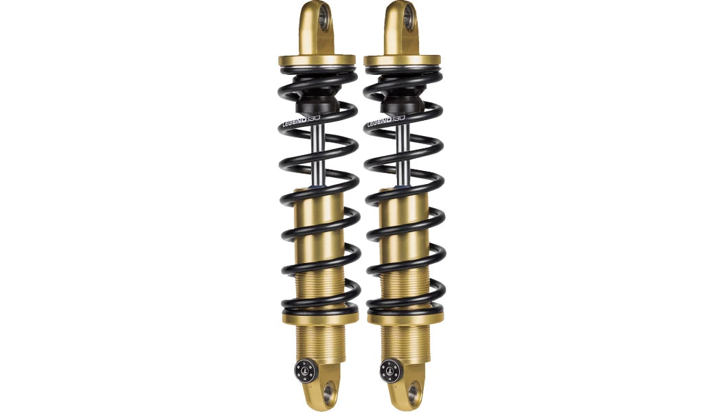 Legend Revo-A Gold 13" Adjustable Rear Shocks for Harley Touring (1999–2024)