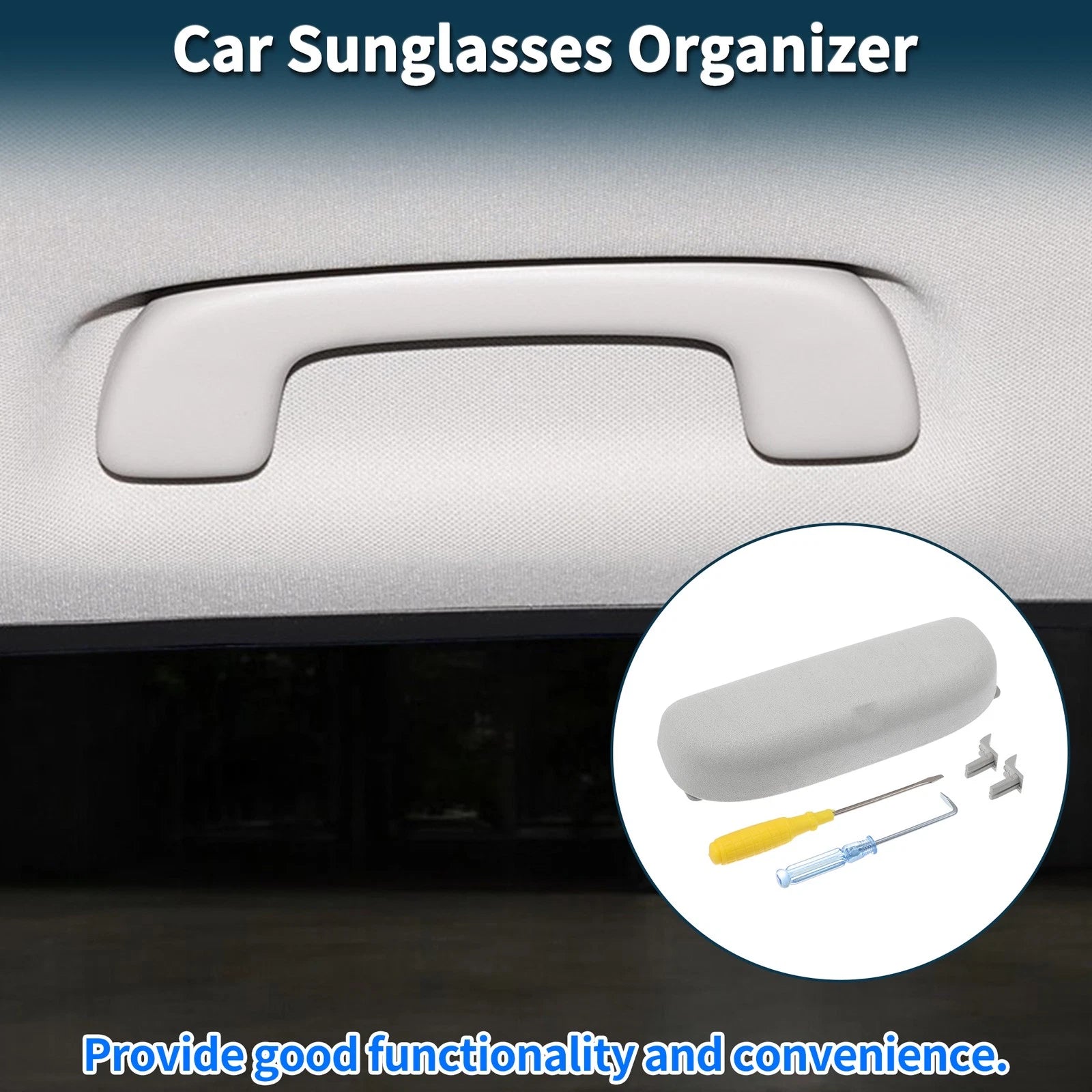 Sunglasses Case for BMW X3 (2021–2023) Eyeglasses Holder Suede Grey