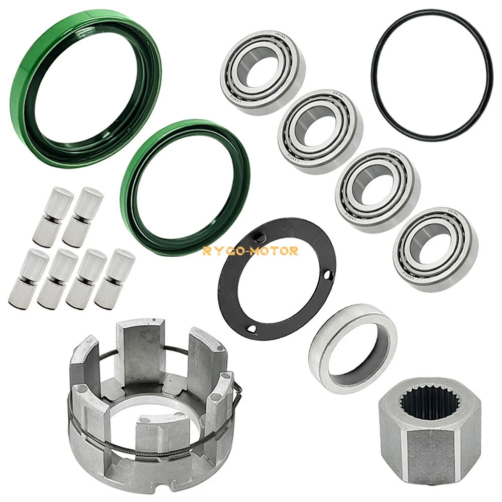 Front Wheel Hub Clutch & Bearings Seals Kit for Polaris Big Boss (1990–1998)