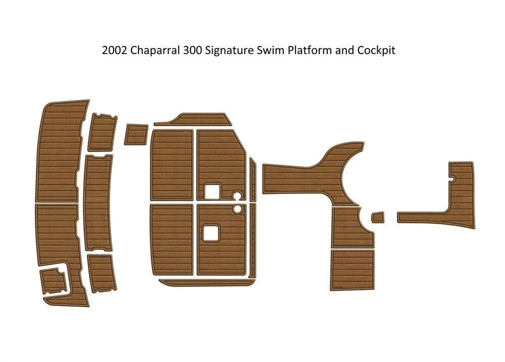 EVA Pads for Chaparral 300 Signature (2001) - Foam Teak Deck Floor
