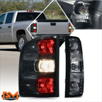 LED Tail Brake Stop Lights for Silverado/Sierra (2007–2014) - Black Housing Smoked Lens