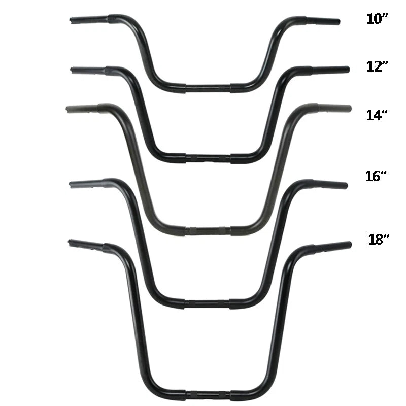 10''/12''/14''/16''/18'' Rise Hanger Handlebar Bars for Harley Sportster Dyna