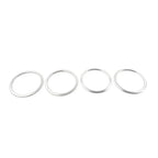 Silver Air Vent Outlet Ring Cover Trim for Chevrolet Camaro (2017-2022)