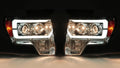 2X LED Tube DRL Projector Headlights for Ford F150 (2009–2014)
