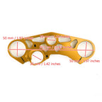 Lowering Triple Tree Front Upper Top Clamp for Suzuki GSXR 600 750 1000 (2001–2023) Gold T9