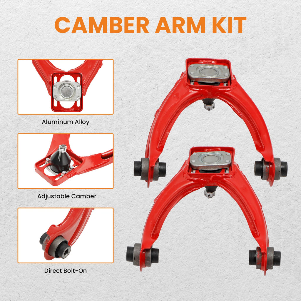 Front & Rear Control Arms + Rear Camber Kit for Honda Civic (1996–2000)