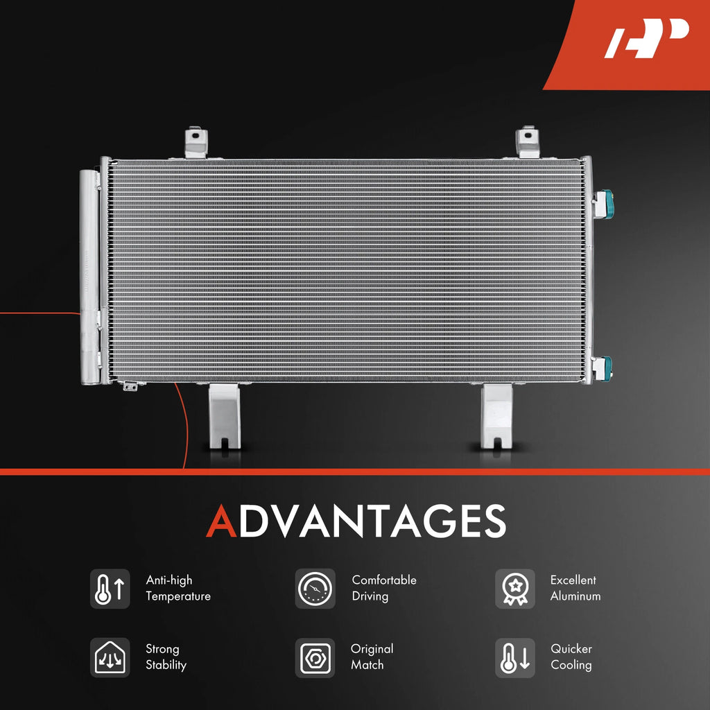 A/C Condenser with Bracket & Receiver Drier for Honda Accord (2018-2019)
