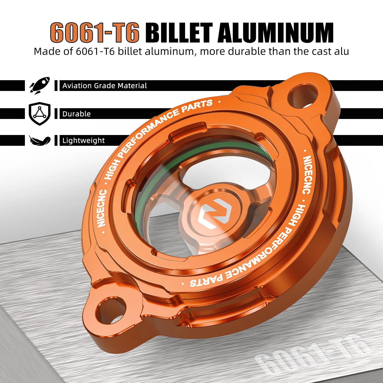 NICECNC Engine Oil Filter Cover Cap for KTM 450 SX-F, EXC, XC-W (2012–2015)