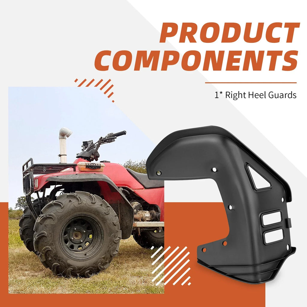 Right Heel Guards for Honda FourTrax 300 TRX300 TRX300FW (1990–2000)