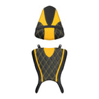 Driver Passenger Seat for Yamaha YZF R3 (2015–2024) Black Yellow