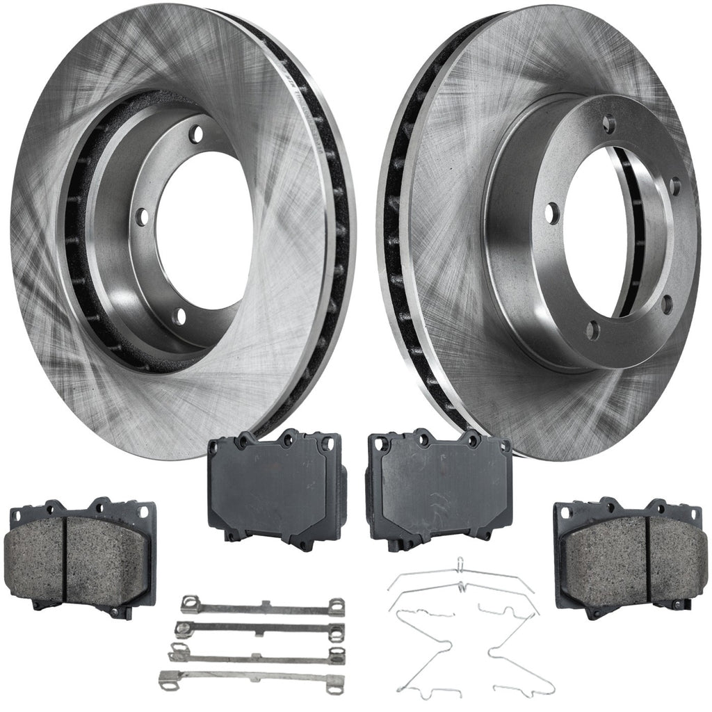 Front Brake Disc and Pad Kit for Toyota Land Cruiser Lexus LX470 (2001–2007)