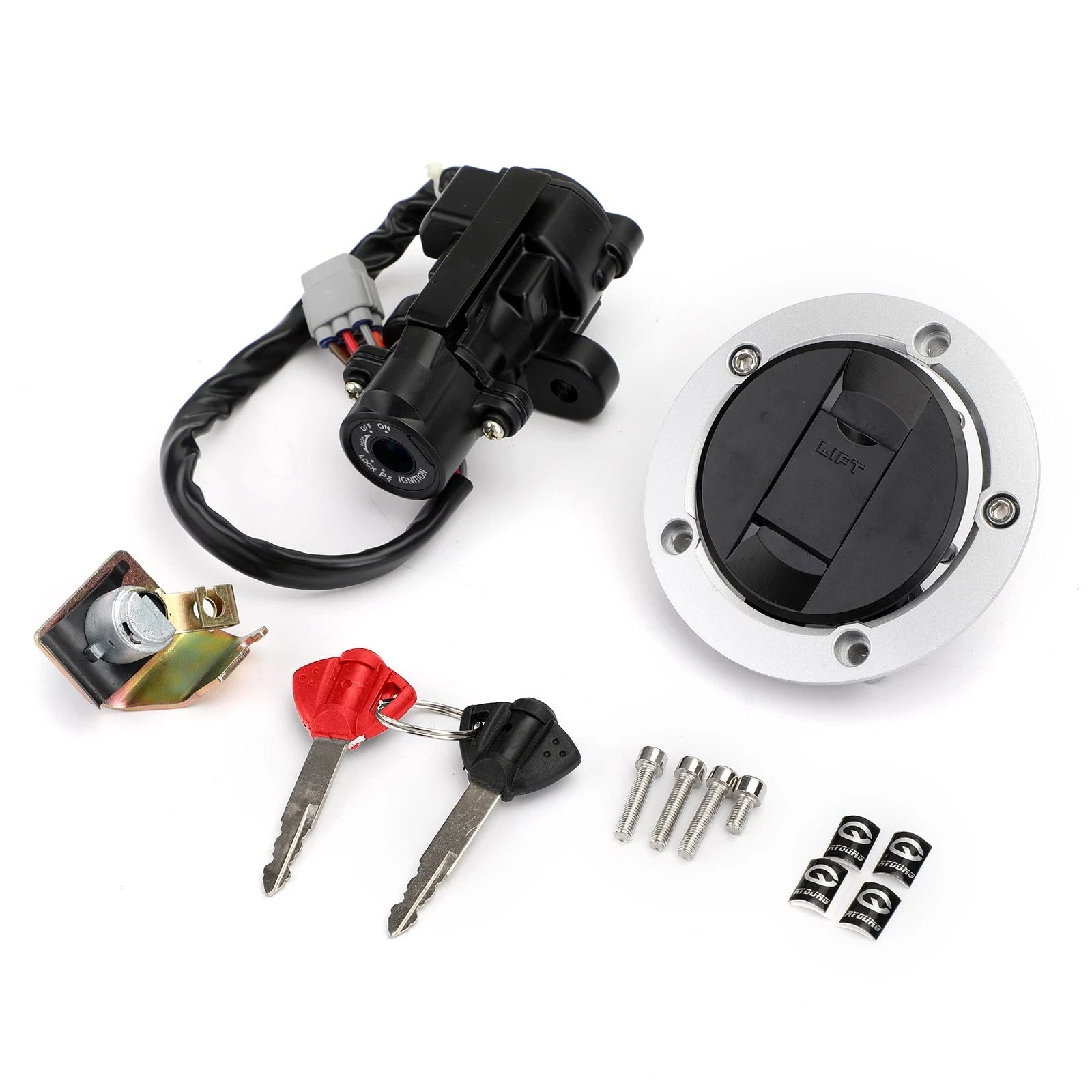 Ignition Switch Fuel Gas Cap Seat Lock Key Kit for Suzuki GSX-R 1000 (2005–2018)