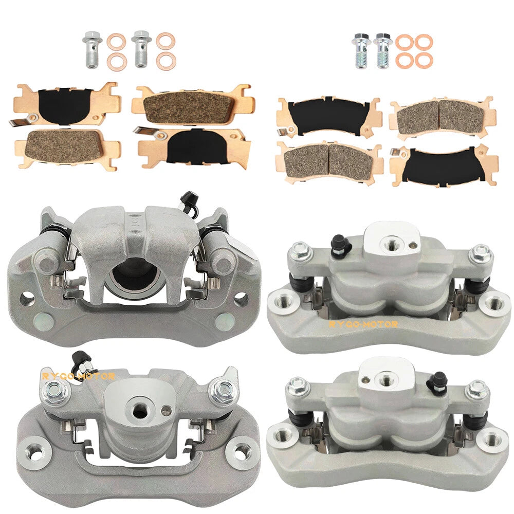 Set of 4 Brake Calipers w/pads for Honda Pioneer 1000 1000-5 (2016–2023)