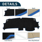 Dashboard Cover Mat for Honda STEPWGN AIR SPADA 6th 2022-2023 Black Blue