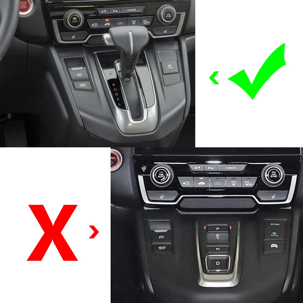 Carbon ABS Gear Shift Media AC Control Panel Trim for Honda CR-V (2017-2022)