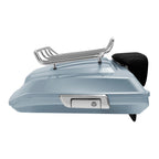Silver Razor Trunk Backrest Rack for Harley Touring Road King (2014–2024)