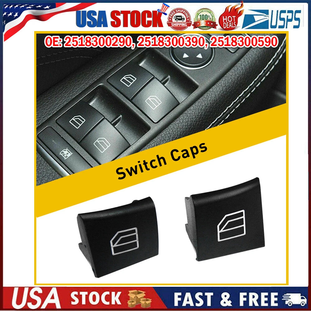 Electric Power Window Switch Cover Cap for Mercedes ML GL R-Class (2006â2015)